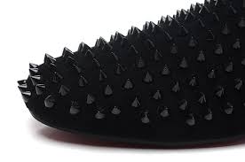 Christian Louboutin Rollerball Spikes Loafers All Black Flats ...