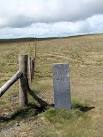 SN8087 : County boundary marker stone. near to Source of River Wye / Afon - via Daymix