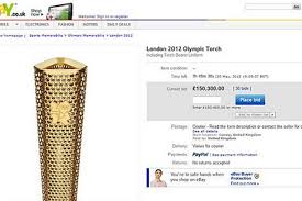 London 2012: £153,000 Olympic torch eBay seller defends decision ... - London%202012%20Olympic%20Torch%20on%20Ebay-842553