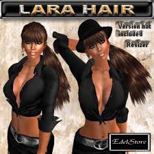 Second Life Marketplace - EdelStore women hair \u0026quot; LARA \u0026quot; brown BOX