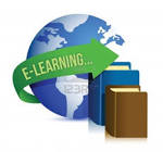 E Learning Books And Globe Illustration Design Royalty Free ...