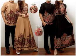 Model Baju Batik Couple Muslim Modern Dan Formal | Grosir Baju ...