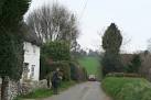 Winsham: near East Farm, Whatley. Looking north east on the lane from Forde - via Daymix