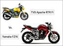 Yamaha FZ16 Vs. TVS Apache RTR Fi... 150cc Bikes Comparison