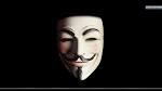 Guy Fawkes Mask On Black