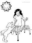 Disabilities coloring page