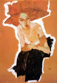 Die Hämische (Gertrude Schiele) - Egon Schiele als Kunstdruck oder ...