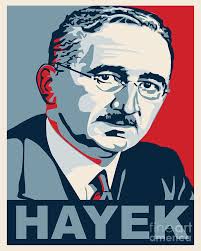 Friedrich Hayek Drawing - friedrich-hayek-john-l