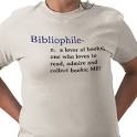 Bibliophile definition shirt from Zazzle.