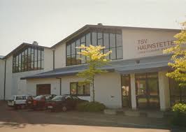 Die Albert-Loderer-Sporthalle in Augsburg-