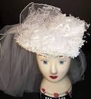 Jessica McClintock Bridal Wedding Gown Dress Hat - xa5956p3