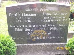 Grab von Gerd Flessner (-), Friedhof Westerende