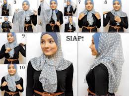 Cara Memakai Jilbab Segi Empat Untuk Sekolah - Tutorial Hijab ...