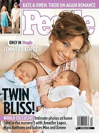 twins baby magazine cover