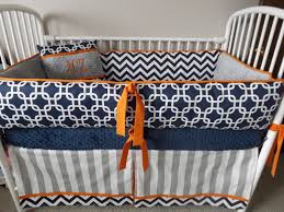 Divine Baby Bed Decoration Ideas By Great Soft Chevron Bedding ...