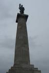 Big statue in Belgrade - via Daymix