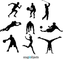 9 Free Sports Vector Silhouettes | snap2objects