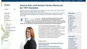 Simone Even wird Director Human Resources bei TWT Interactive ...