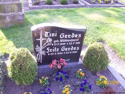 Grab von Fritz Gerdes (23.05.1906-20.11.1987), Friedhof Ochtersum ...