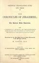 The chronicles of Jerahmeel (Open Library)
