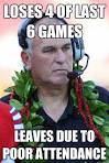 loses 4 of last 6 games leaves due to poor attendance - Scumbag June Jones - 35fq0z