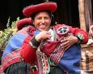 Andean woman in traditional Quencha attire