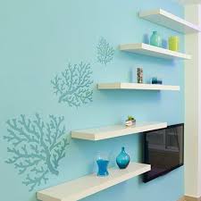 Coral stencil - Beach decor stencils, nauatical design, beach ...