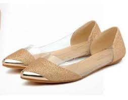 Jual Korean Style: Glitter Gold Shoes Size 37 Sepatu Flat Harga ...