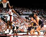 Jerome Kersey dunks - Portland Trail Blazers Wallpaper