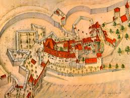 Nürnberg, Burg, Zeichnung von Erasmus - Johann Georg Erasmus als ... - nuernbergburgzeichnungvonerasm-2
