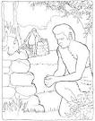 Cain and Abel coloring page