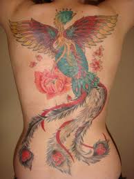 Girl Phoenix Tattoo Style