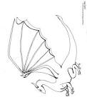 Dragon coloring page