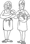 Cain and Abel coloring page