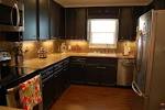 Kitchen Fascinating Painted Black Cabinets Design - Black Kitchen ...