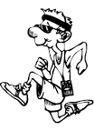 Running coloring page