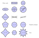 The regular polygon and star - via Daymix