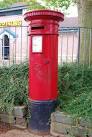 Post box with the cipher VR (Victoria Regina)situated in an area which was - via Daymix