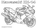 Motorcycle coloring page