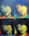 Upstairs Art - Individual Students: Leanne Ward - Murrurundi NSW Australia - leanne-ward-4-faces-0ct10