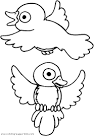 Bird coloring page