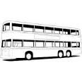 Bus coloring page