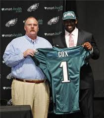 Fletcher Cox and Andy Reid