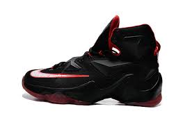 2016 Cheap Nike Lebron 13 New Black Red Basketball Shoes Hot Sale ...