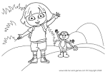 Computer coloring page