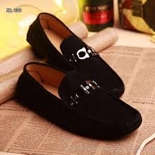 Hot Italian Shoes For Men Salvatore Ferragamo All Black Loafers ...