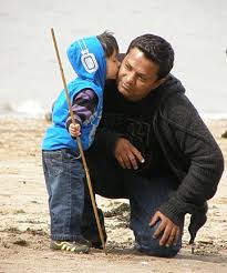 Aarush and Ashish Macwan. Supplied. MOMENT TO TREASURE: Aarush Macwan, 3, gives father Ashish a kiss. Aarush died last week when the van he was in rolled in ... - 4923156