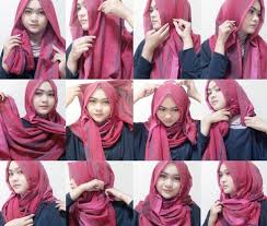 Tutorial Hijab Pashmina Kaos