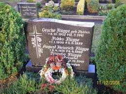 Grab von August Heinrich Flügge (09.04.1931-04.04.1990), Friedhof ...
