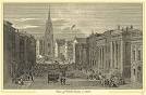 A view of Wall Street about 1850